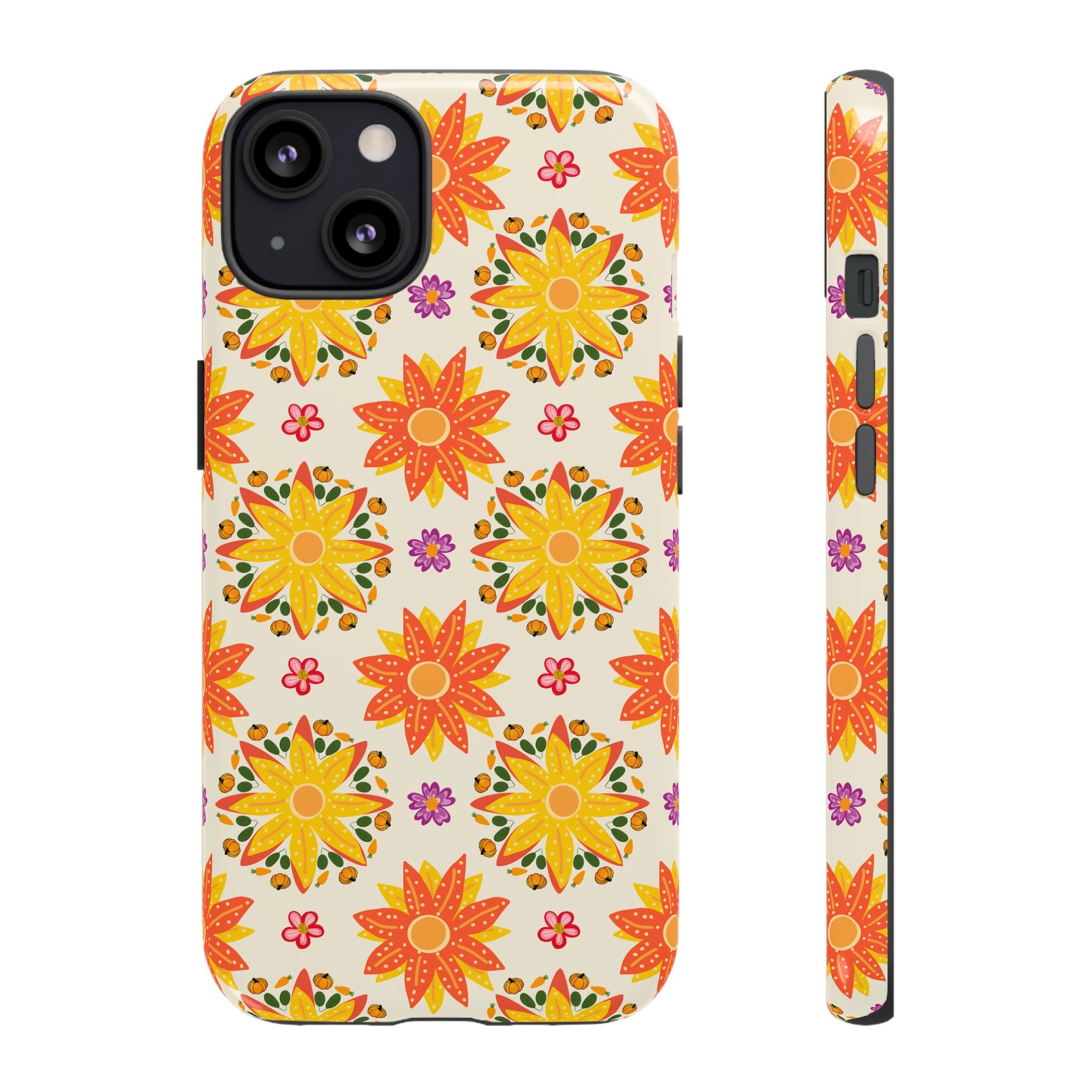Floral Phone Case - Tough Cases, Vibrant Floral Design, Eco-Friendly Accessories, Gift for Her, Summer Vibes, Trendy Phone Cover