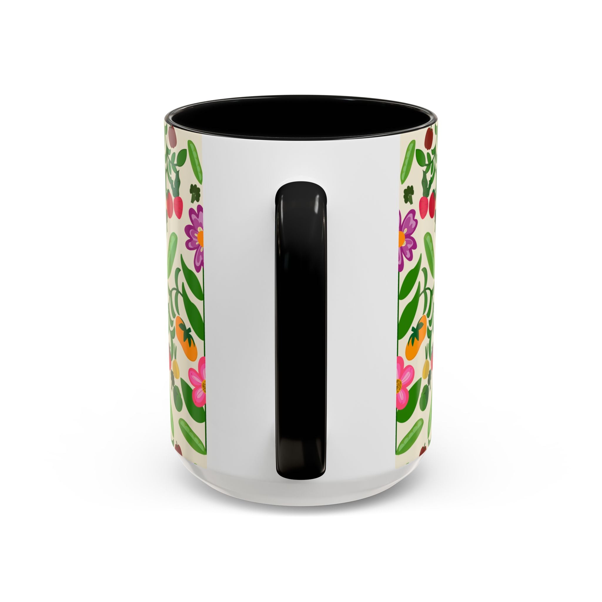 Bohemian Floral Accent Coffee Mug | Gift for Tea Lovers, Home Decor, Office Mug, Plant Lover's Gift, Spring Decor