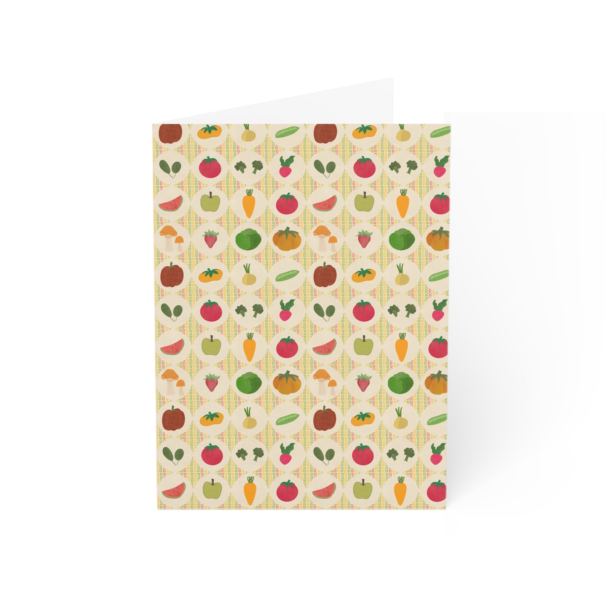 Garden Harvest Greeting Cards for All Occasions, Vegan Gifts, Thank You Cards, Fruit and Vegetable Design, Eco-Friendly Stationery