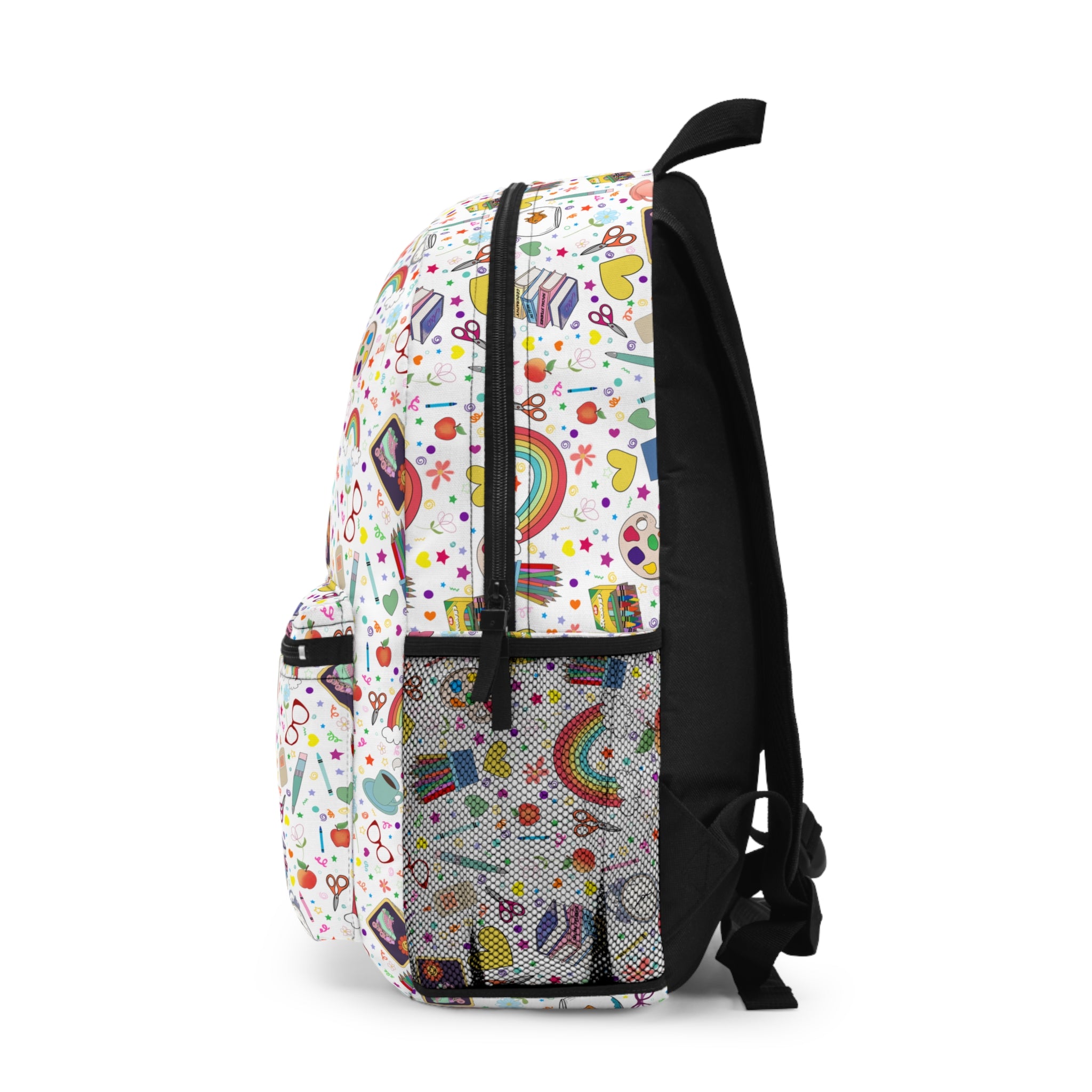 Colorful Patterned Backpack - Fun Everyday Use, School, Travel, Gift for Kids, Teens, and Students