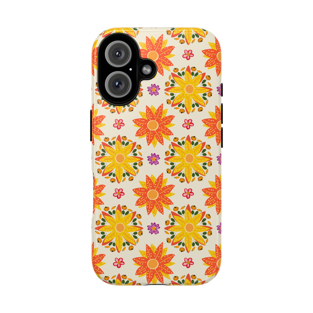 Floral Phone Case - Tough Cases, Vibrant Floral Design, Eco-Friendly Accessories, Gift for Her, Summer Vibes, Trendy Phone Cover