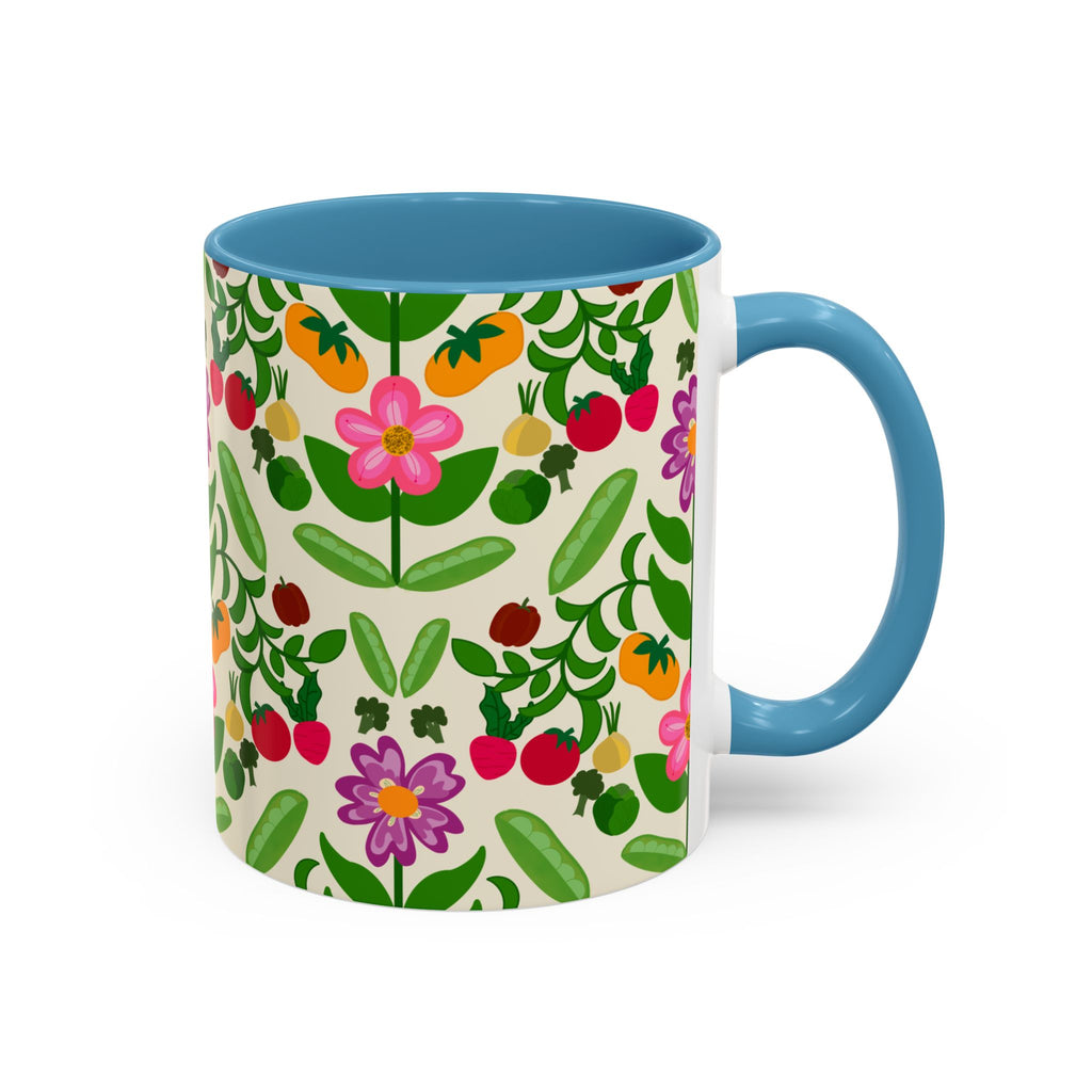 Bohemian Floral Accent Coffee Mug | Gift for Tea Lovers, Home Decor, Office Mug, Plant Lover's Gift, Spring Decor