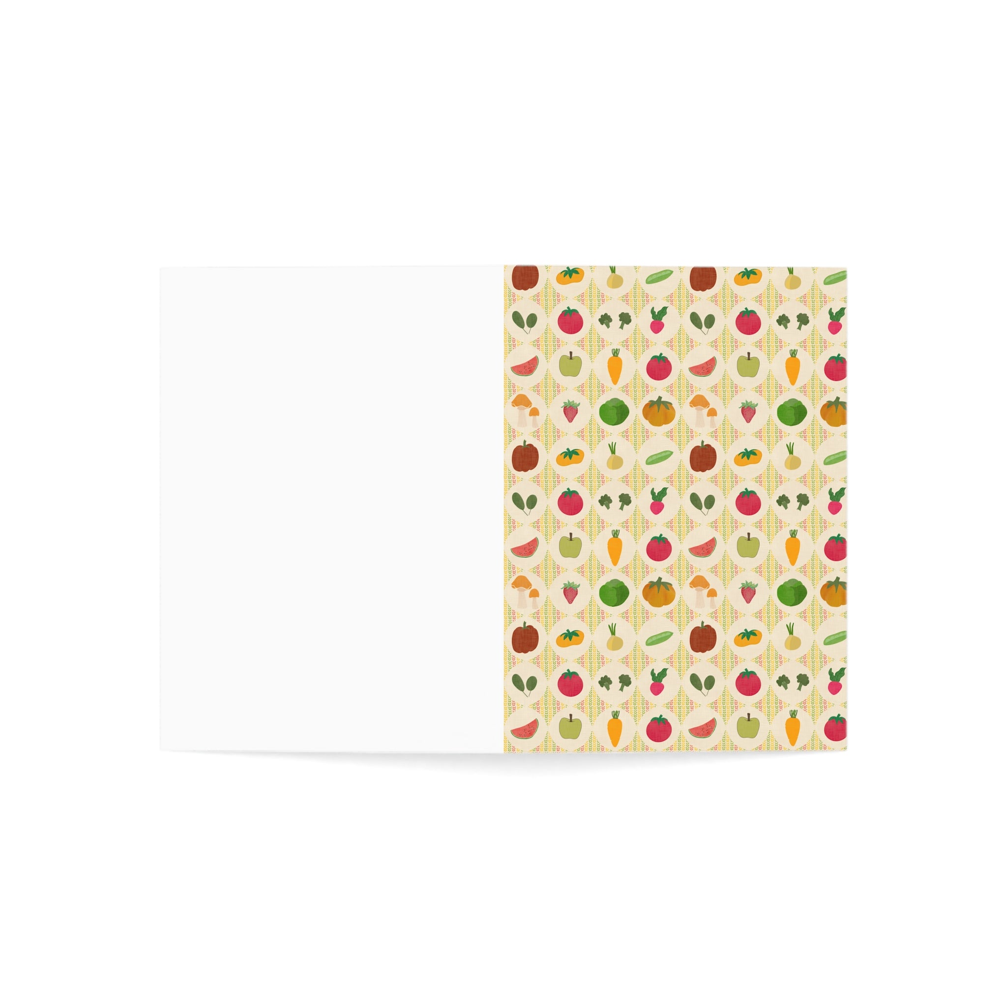 Garden Harvest Greeting Cards for All Occasions, Vegan Gifts, Thank You Cards, Fruit and Vegetable Design, Eco-Friendly Stationery