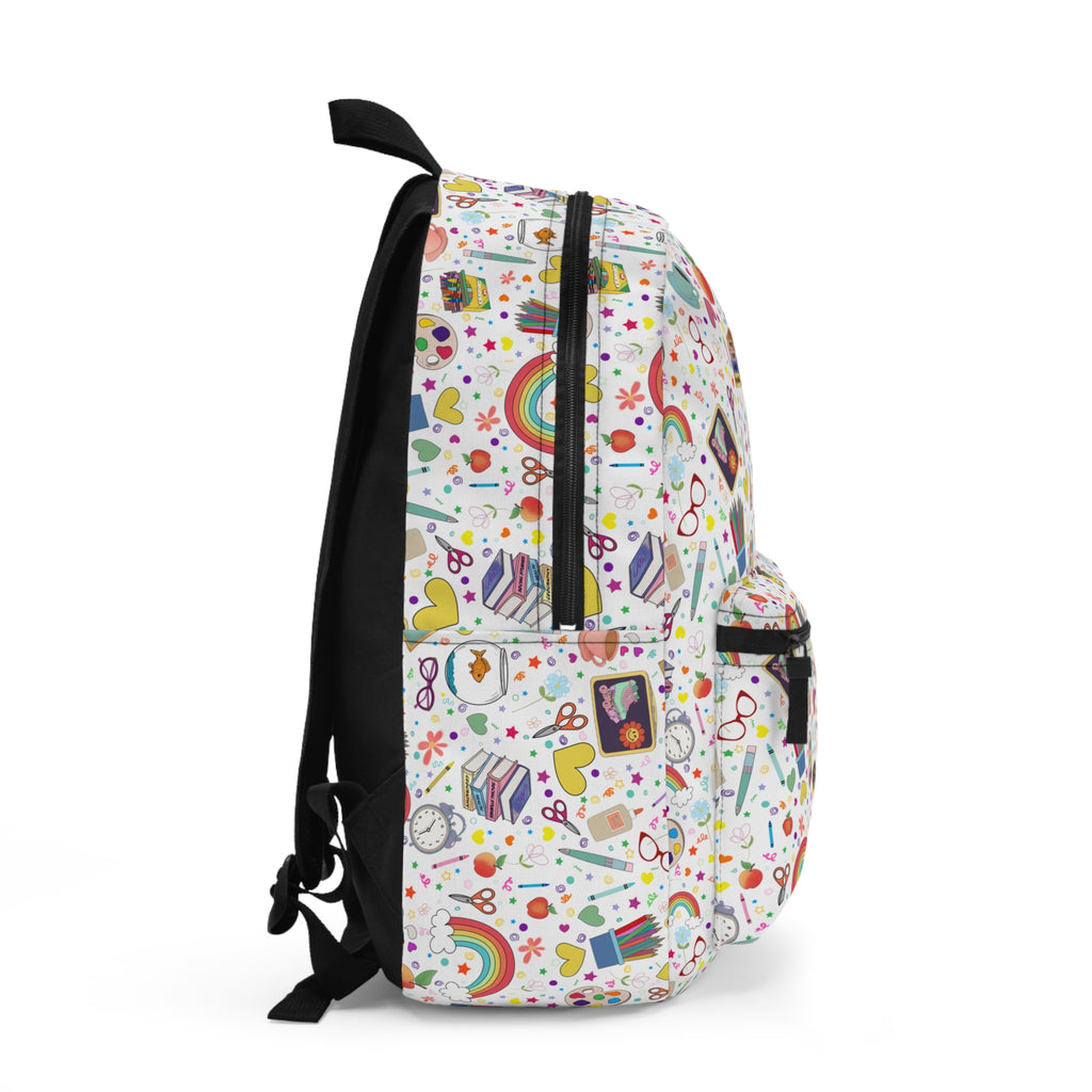Colorful Patterned Backpack - Fun Everyday Use, School, Travel, Gift for Kids, Teens, and Students