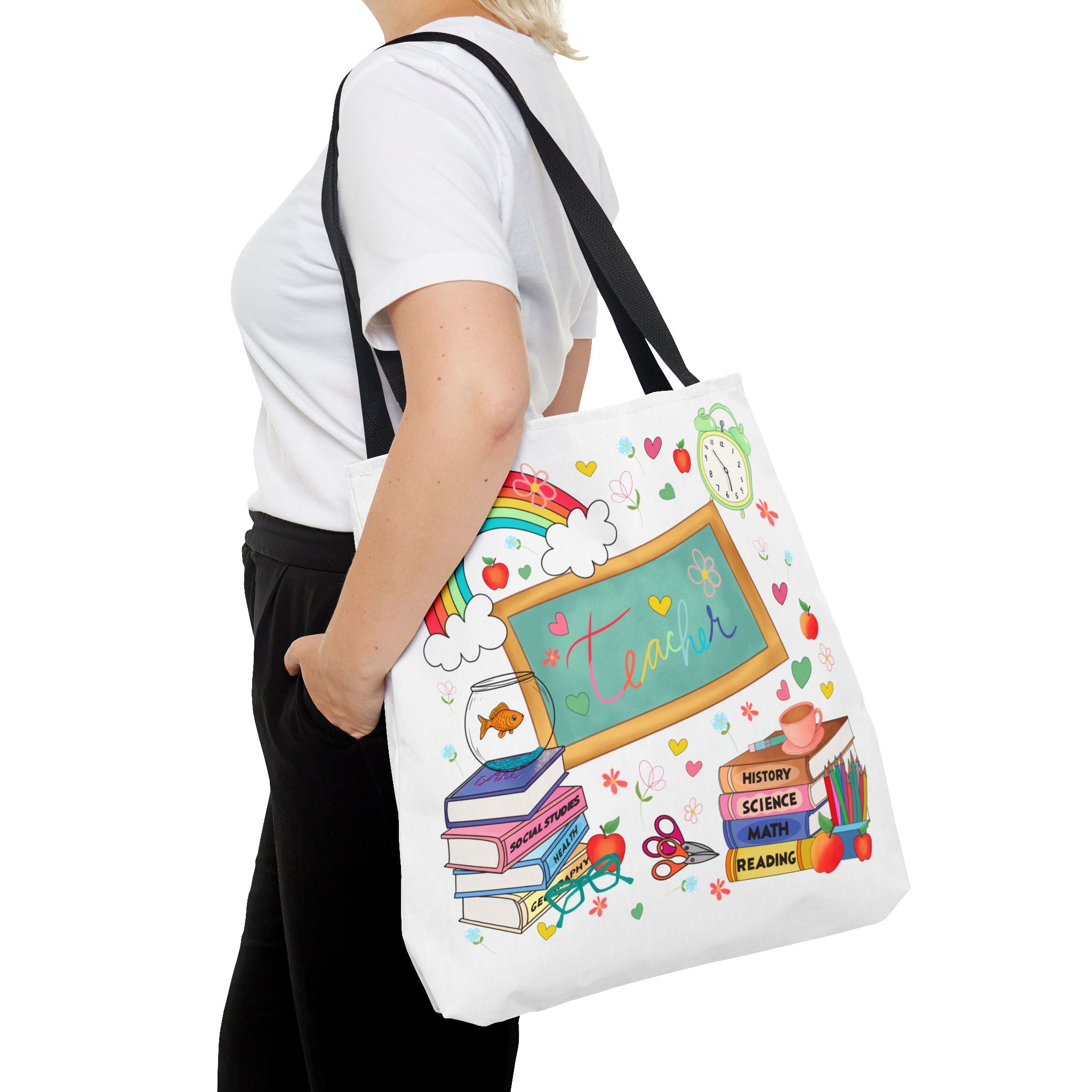 Teacher Tote Bag - Inspirational, Gift for Educators, Back to School, Classroom Decor, Fun and Functional