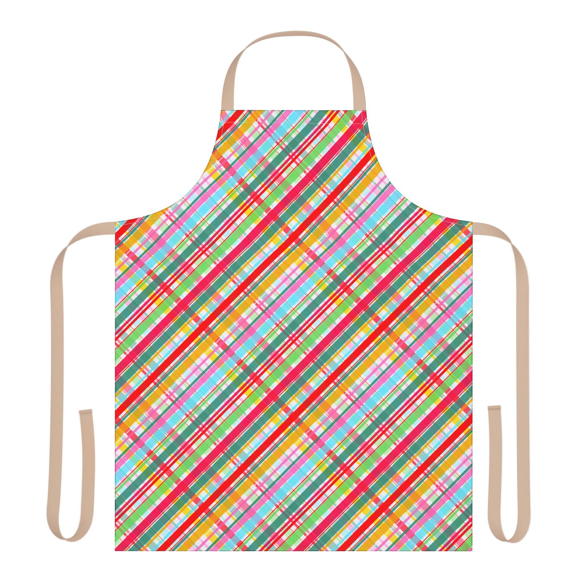 Colorful Plaid Apron for Cooking, Gardening, Crafting, Holiday Gifts, Home Chef, Kitchen Essentials