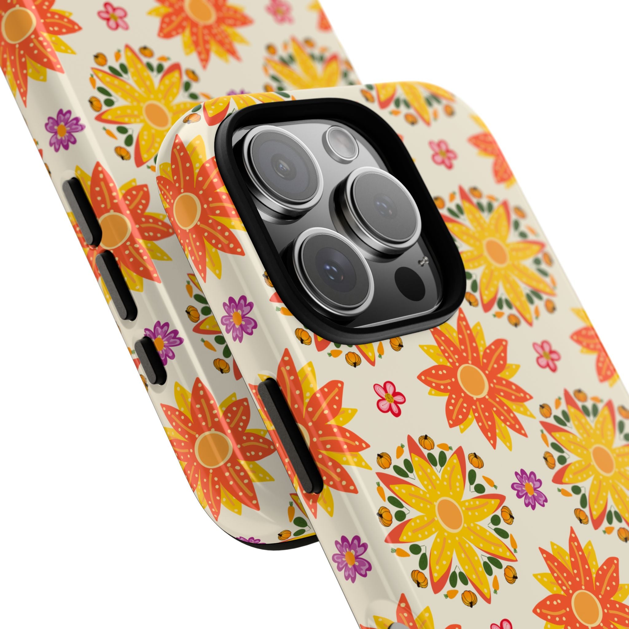 Floral Phone Case - Tough Cases, Vibrant Floral Design, Eco-Friendly Accessories, Gift for Her, Summer Vibes, Trendy Phone Cover