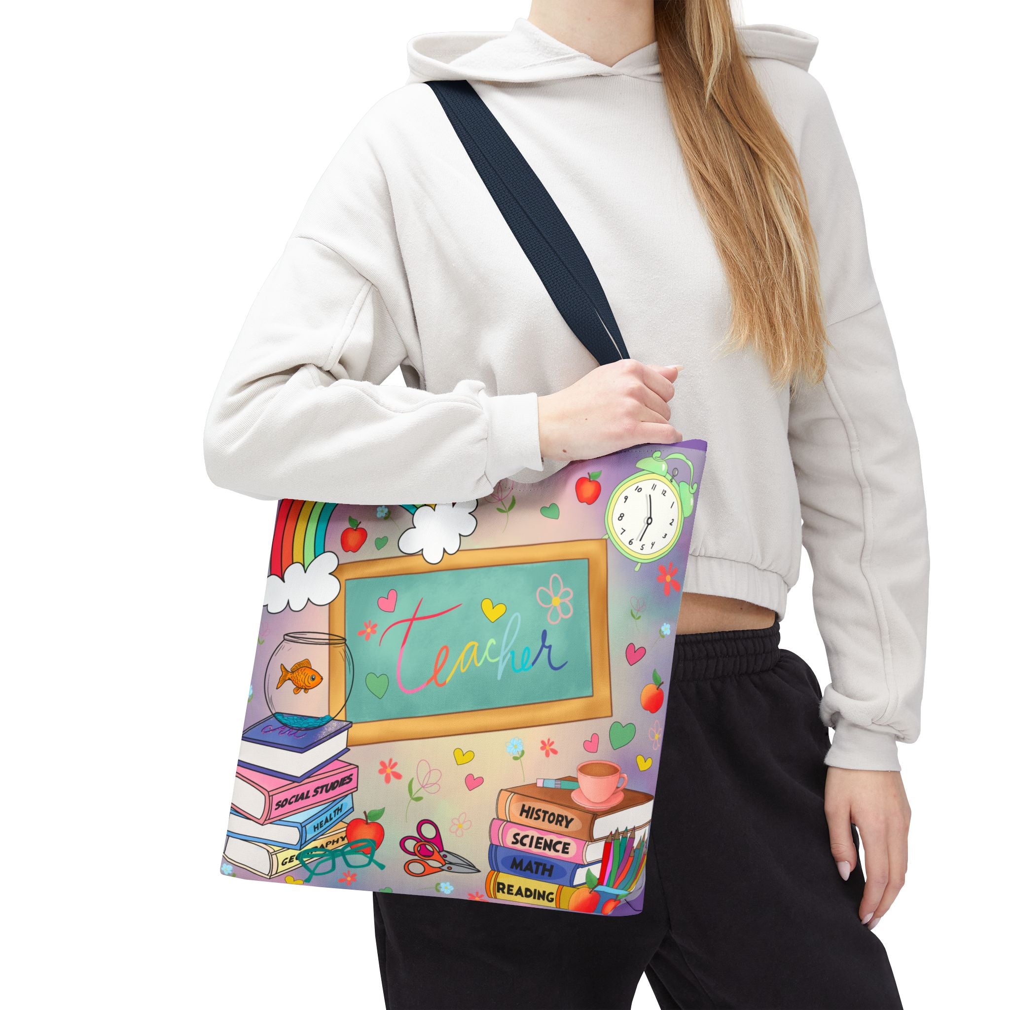 Teacher Tote Bag - Inspirational, Gift for Educators, Back to School, Classroom Decor, Fun and Functional