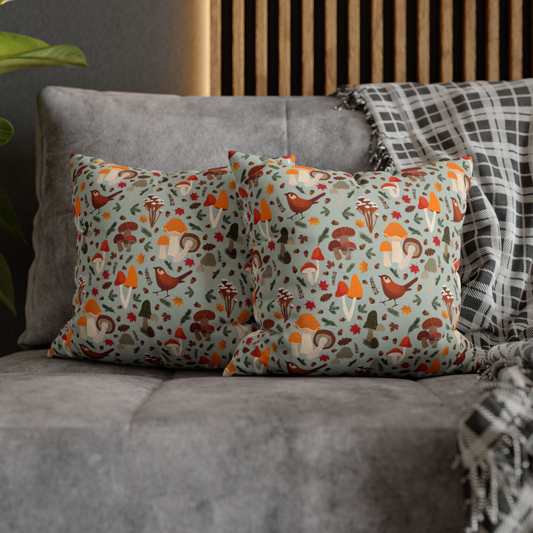 Nature-Inspired Decorative Pillowcase for Cozy Home Decor, Cozy Pillow Cover, Floral Pillowcase, Gift for Nature Lovers, Unique Home Accent