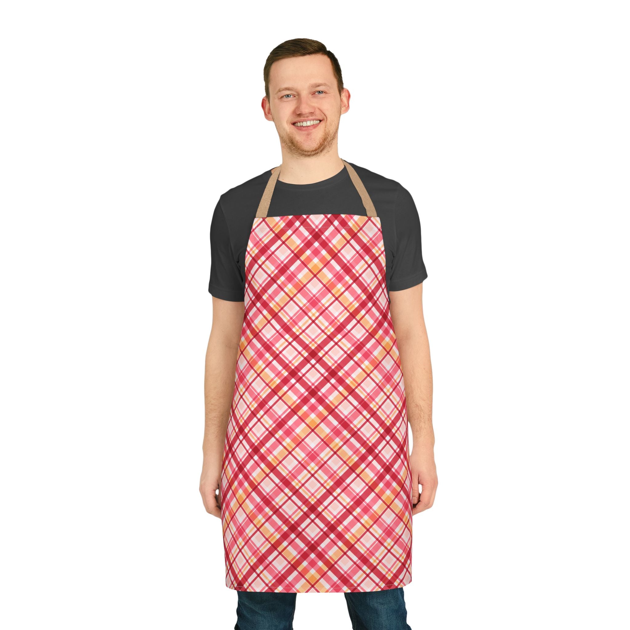 Stylish Apron with 5-Color Straps, Kitchen Gift, Cooking Apron, Chef Apron, Unique Gift, Holiday Cooking, BBQ, Grilling, Baking