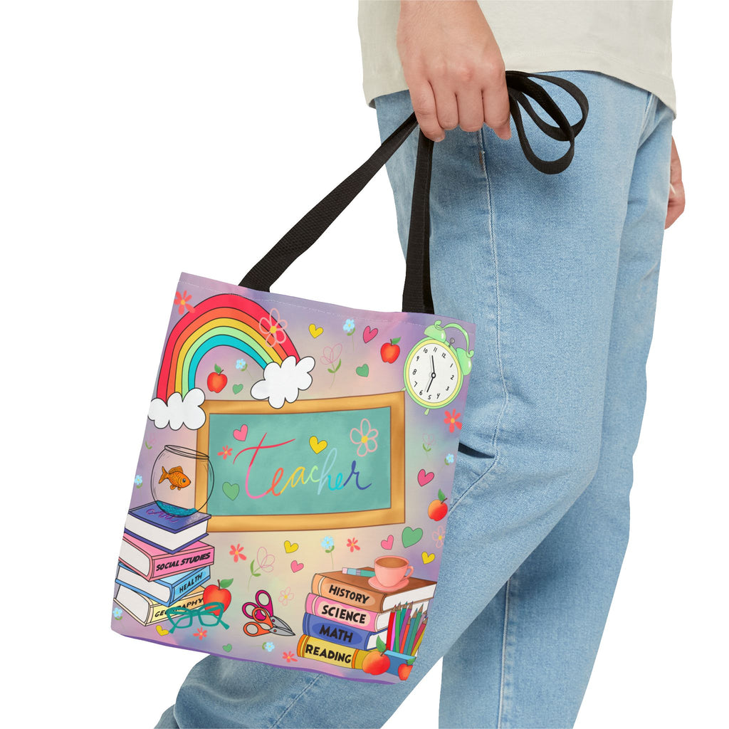 Teacher Tote Bag - Inspirational, Gift for Educators, Back to School, Classroom Decor, Fun and Functional