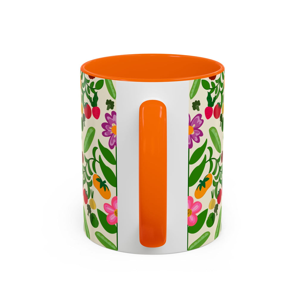 Bohemian Floral Accent Coffee Mug | Gift for Tea Lovers, Home Decor, Office Mug, Plant Lover's Gift, Spring Decor