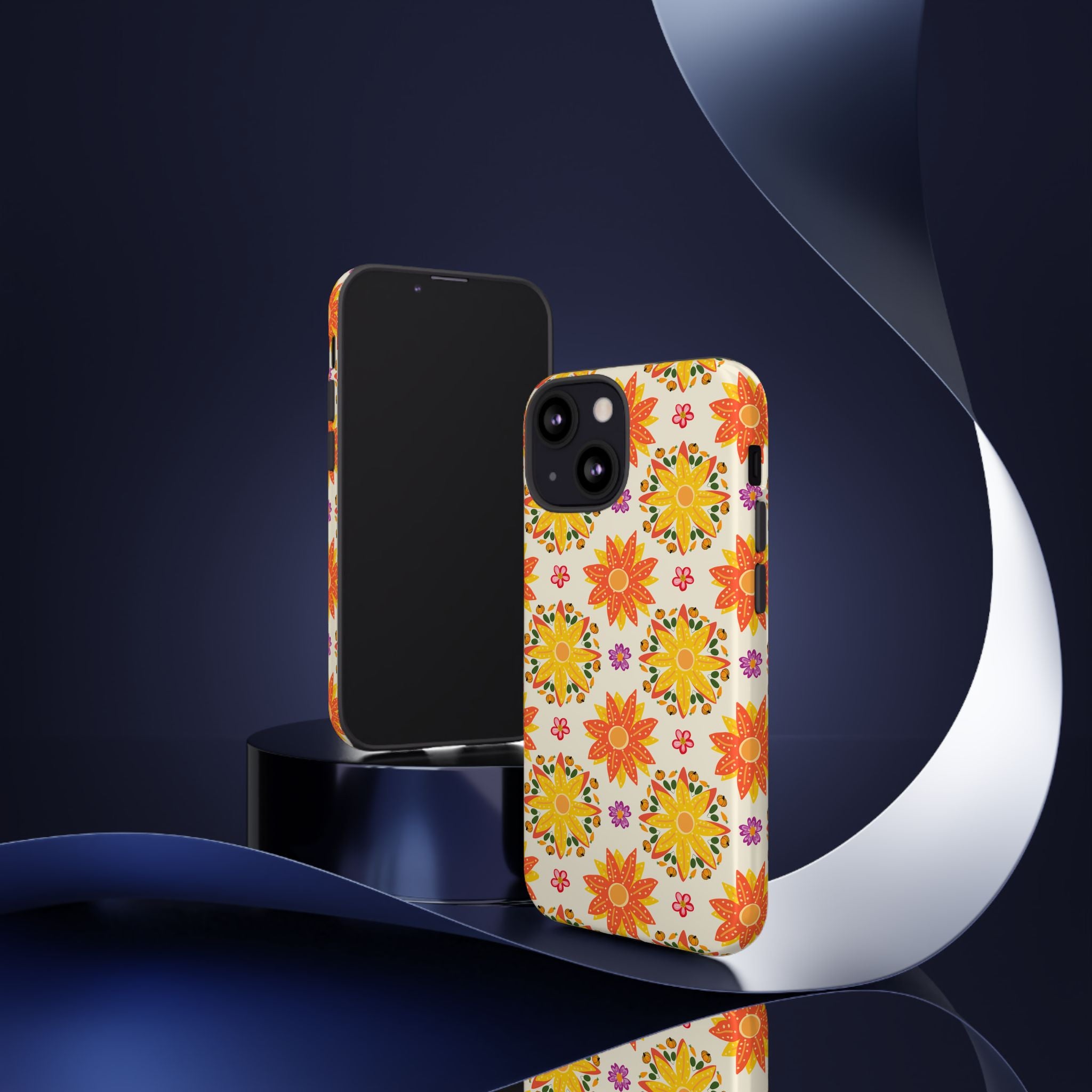 Floral Phone Case - Tough Cases, Vibrant Floral Design, Eco-Friendly Accessories, Gift for Her, Summer Vibes, Trendy Phone Cover