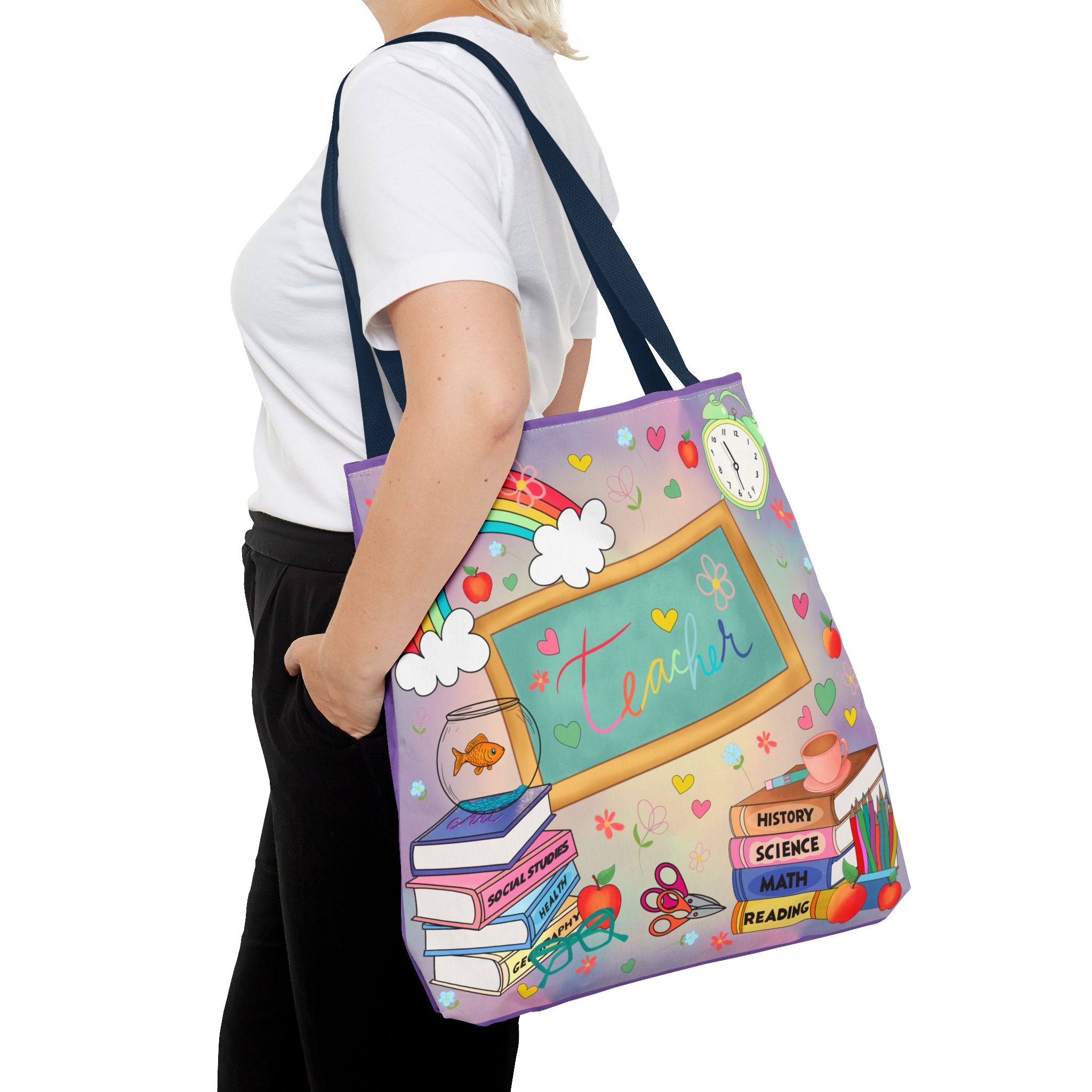 Teacher Tote Bag - Inspirational, Gift for Educators, Back to School, Classroom Decor, Fun and Functional