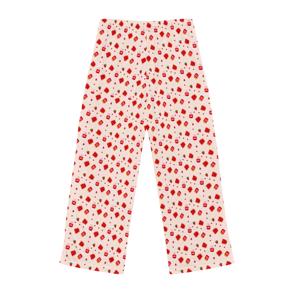 Cozy Women's Pajama Pants, Fun Strawberry Jam Lounge Wear for Movie Nights, Holiday Gift, Sleepwear for Her, Relaxation Essentials
