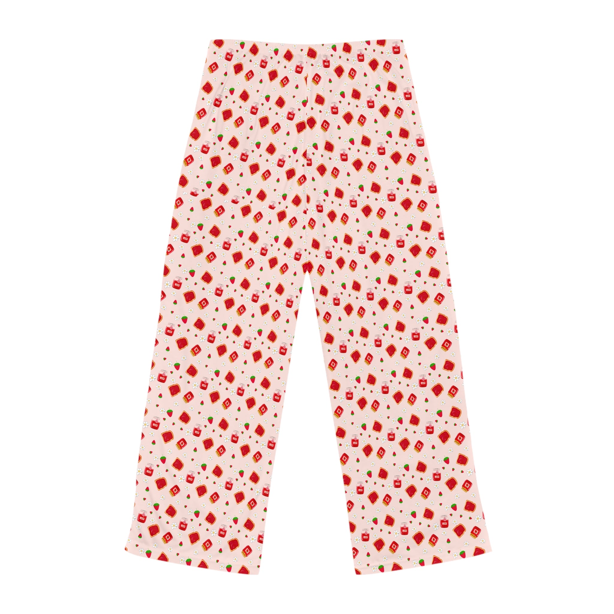 Cozy Women's Pajama Pants, Fun Strawberry Jam Lounge Wear for Movie Nights, Holiday Gift, Sleepwear for Her, Relaxation Essentials