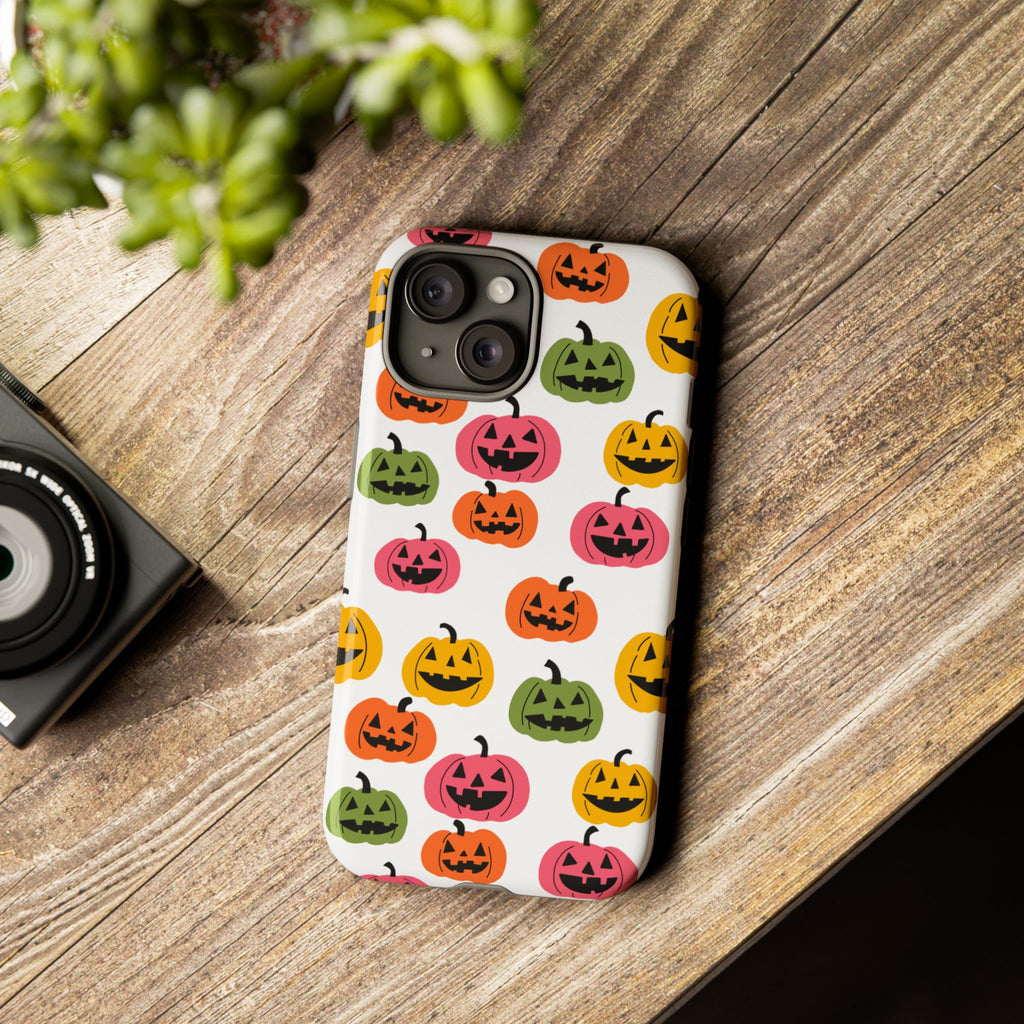 Halloween Pumpkin Phone Case, Scary Phone Cover, Spooky Gift, Fall Decor, Autumn Accessory, Seasonal Style