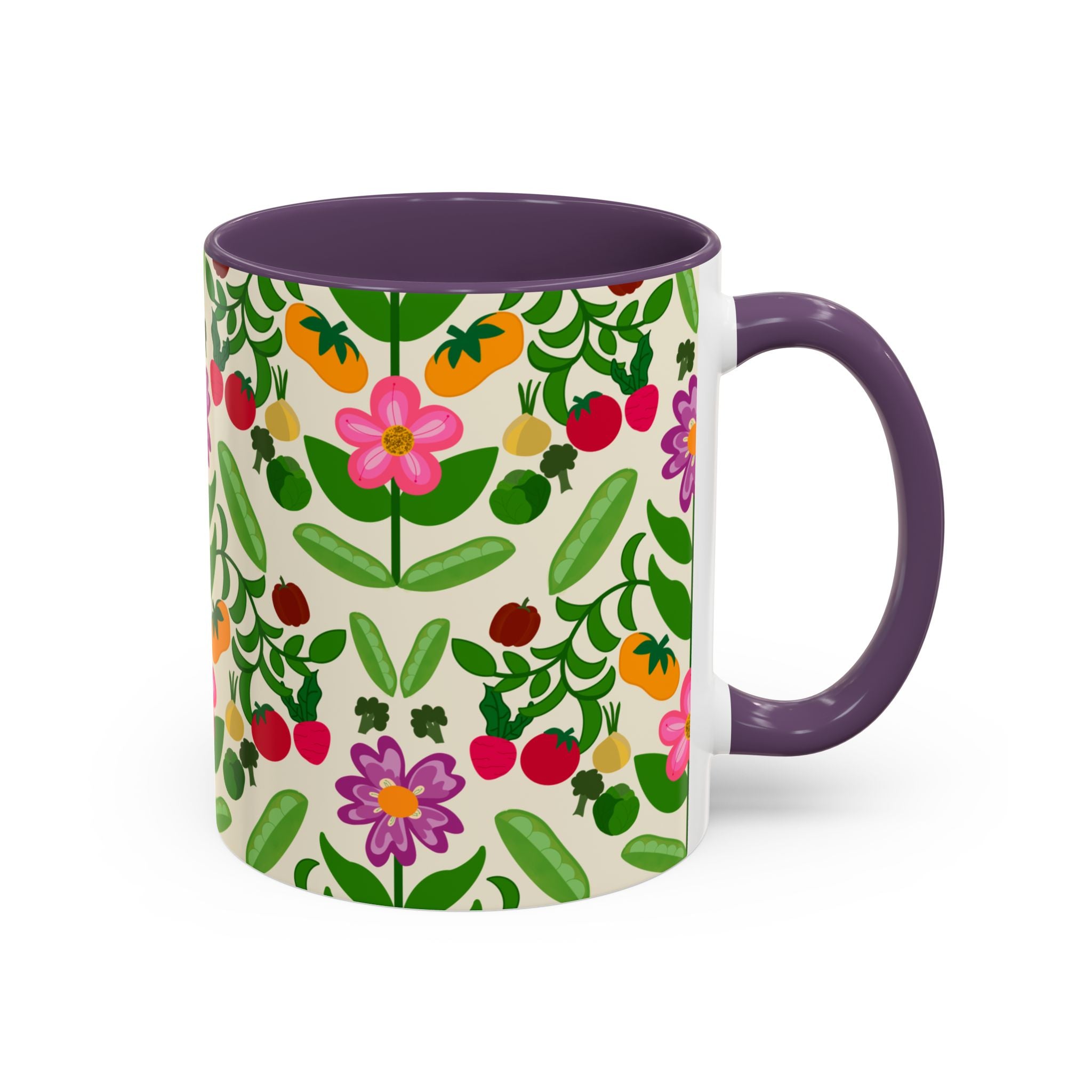 Bohemian Floral Accent Coffee Mug | Gift for Tea Lovers, Home Decor, Office Mug, Plant Lover's Gift, Spring Decor