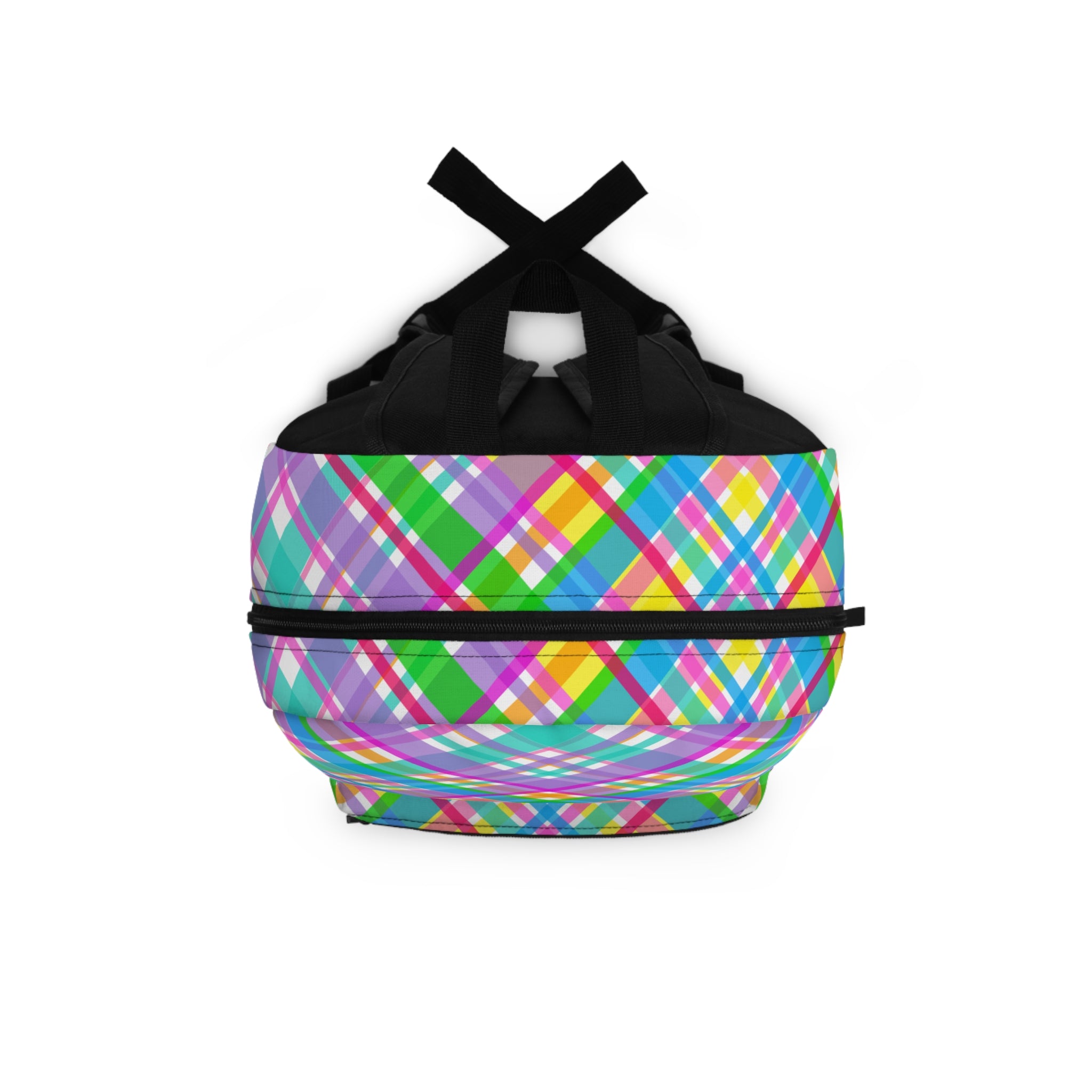 Vibrant Plaid Backpack | Colorful School Bag | Trendy Travel Pack | Fun Back-to-School Accessory | Ideal for Kids & Teens, Perfect Gift