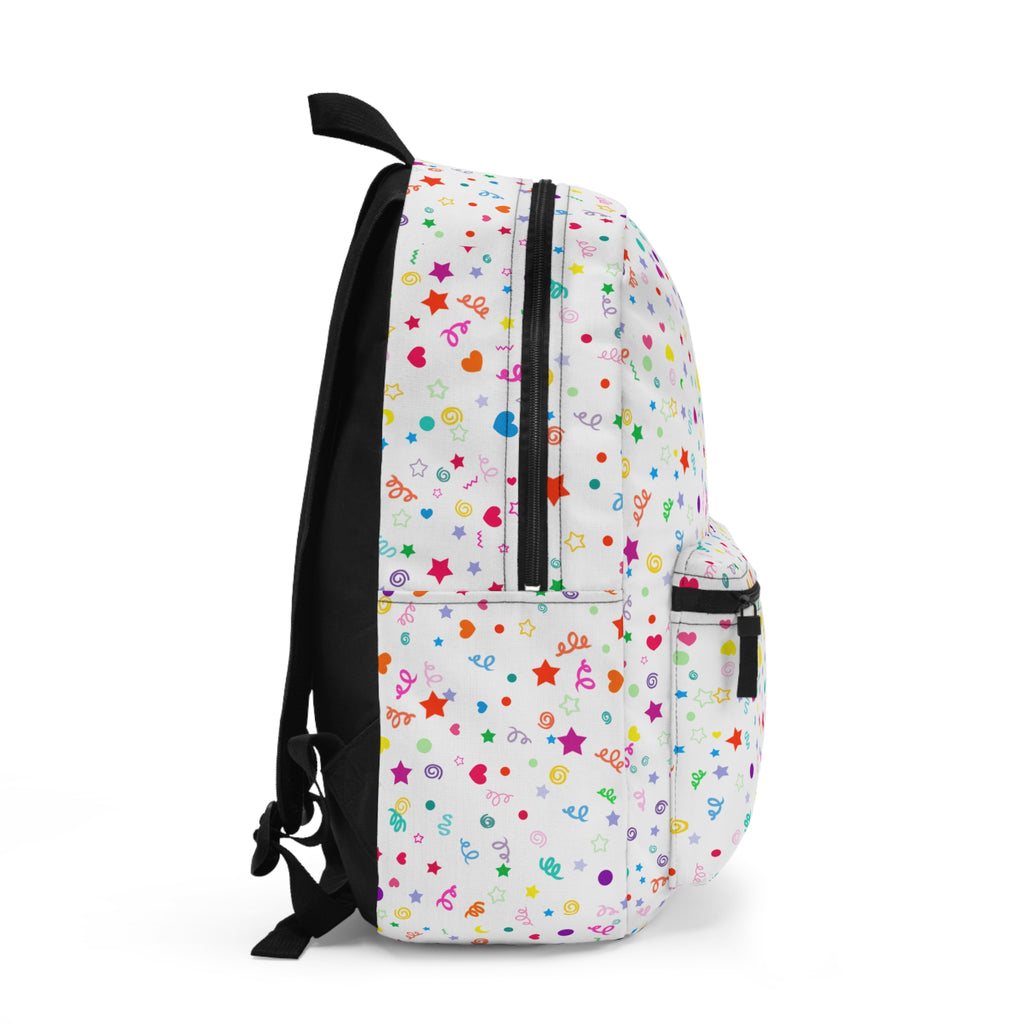 Colorful Starry Backpack - Daily Use, School Bag, Travel Companion, Cute Accessory for Kids & Teens