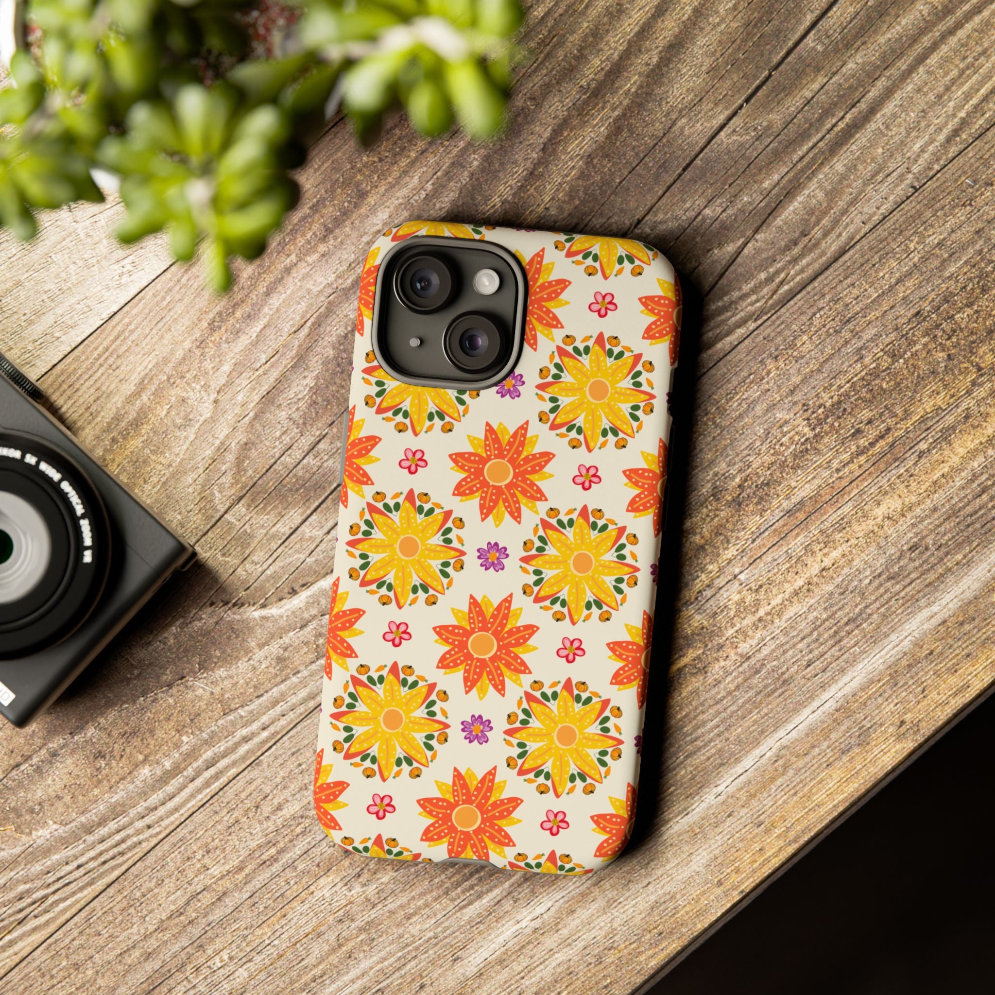 Floral Phone Case - Tough Cases, Vibrant Floral Design, Eco-Friendly Accessories, Gift for Her, Summer Vibes, Trendy Phone Cover