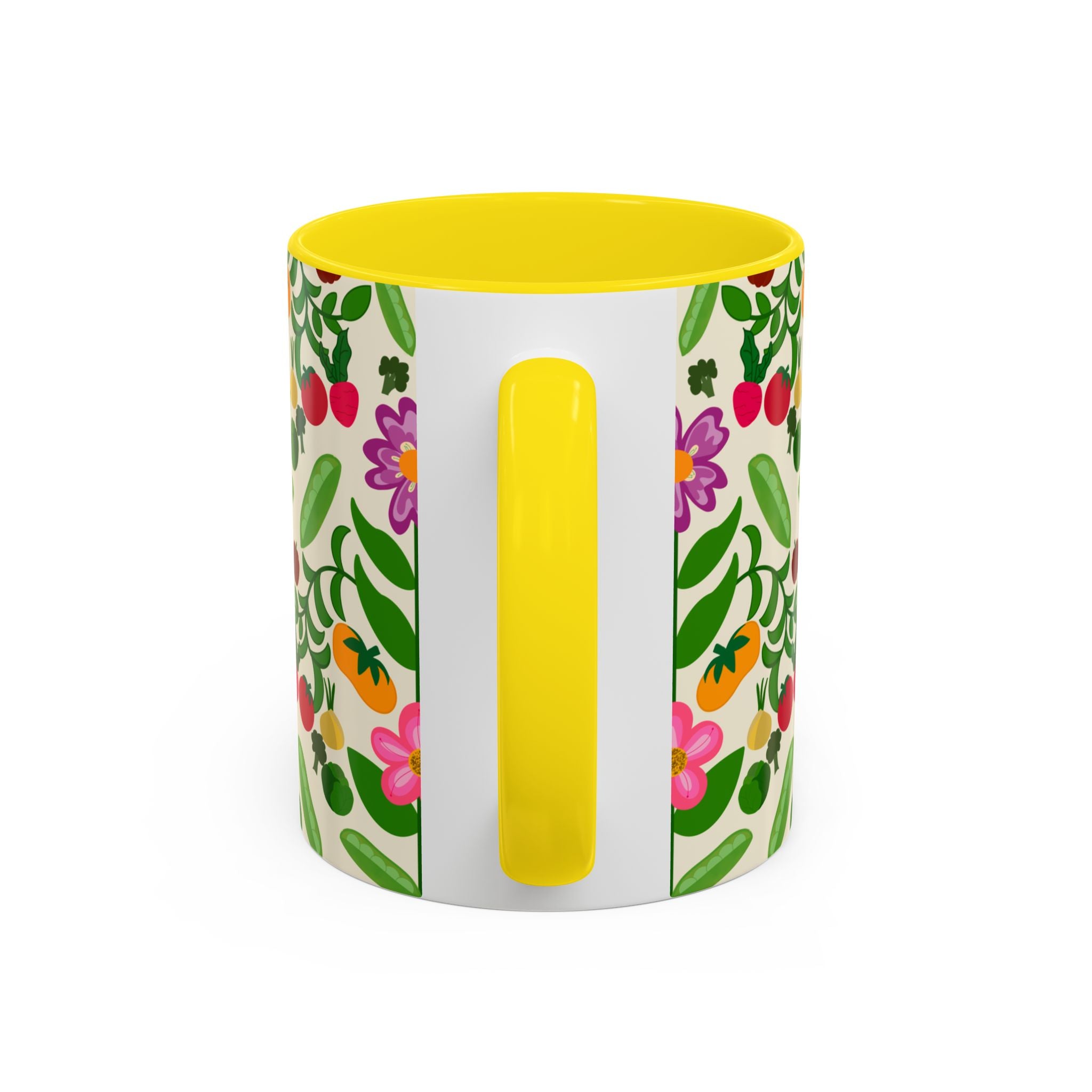 Bohemian Floral Accent Coffee Mug | Gift for Tea Lovers, Home Decor, Office Mug, Plant Lover's Gift, Spring Decor