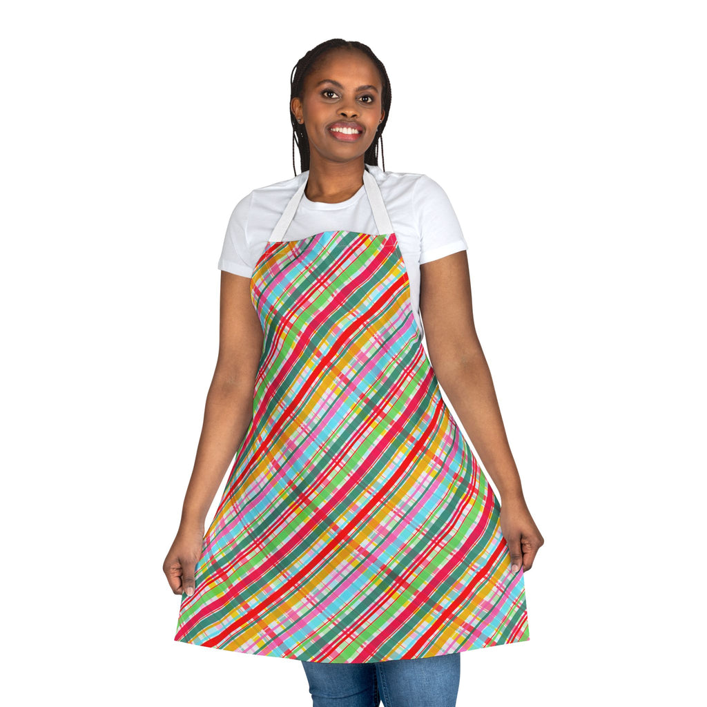 Colorful Plaid Apron for Cooking, Gardening, Crafting, Holiday Gifts, Home Chef, Kitchen Essentials