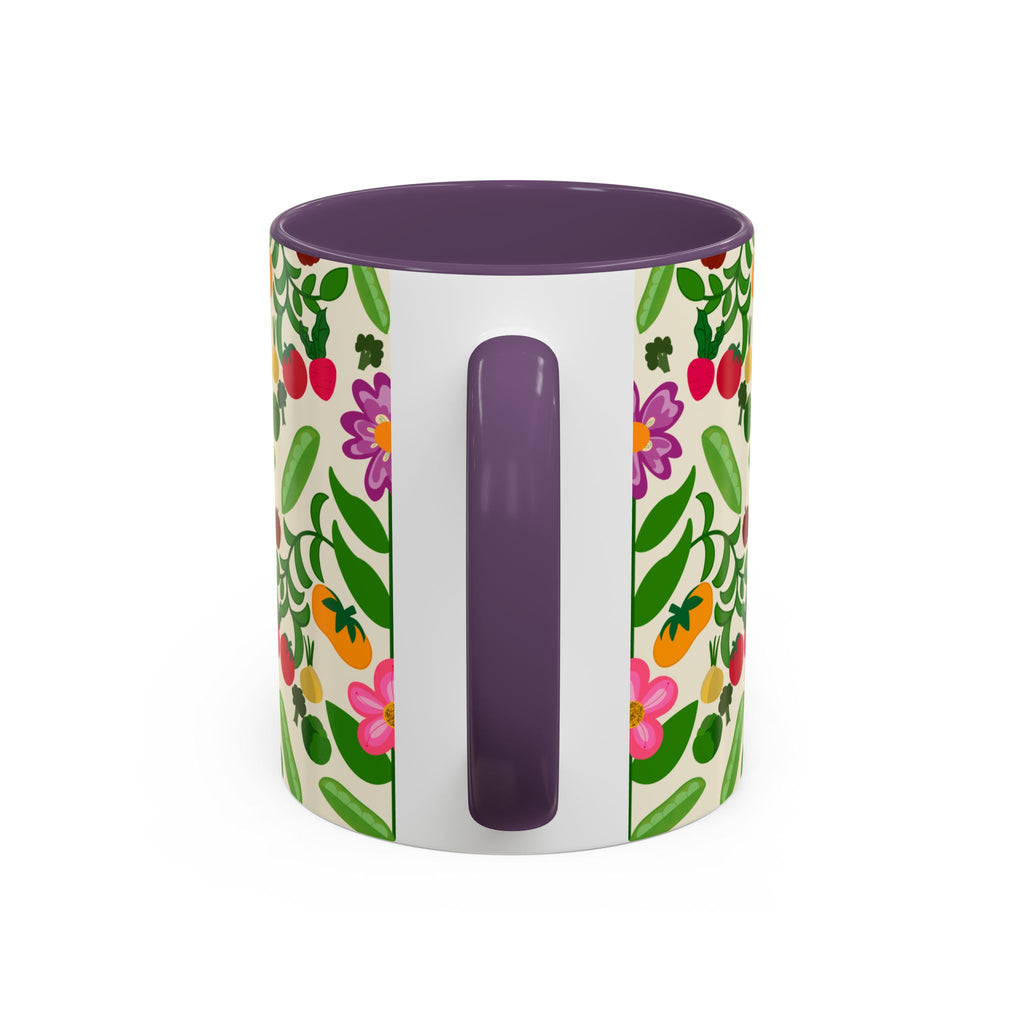 Bohemian Floral Accent Coffee Mug | Gift for Tea Lovers, Home Decor, Office Mug, Plant Lover's Gift, Spring Decor