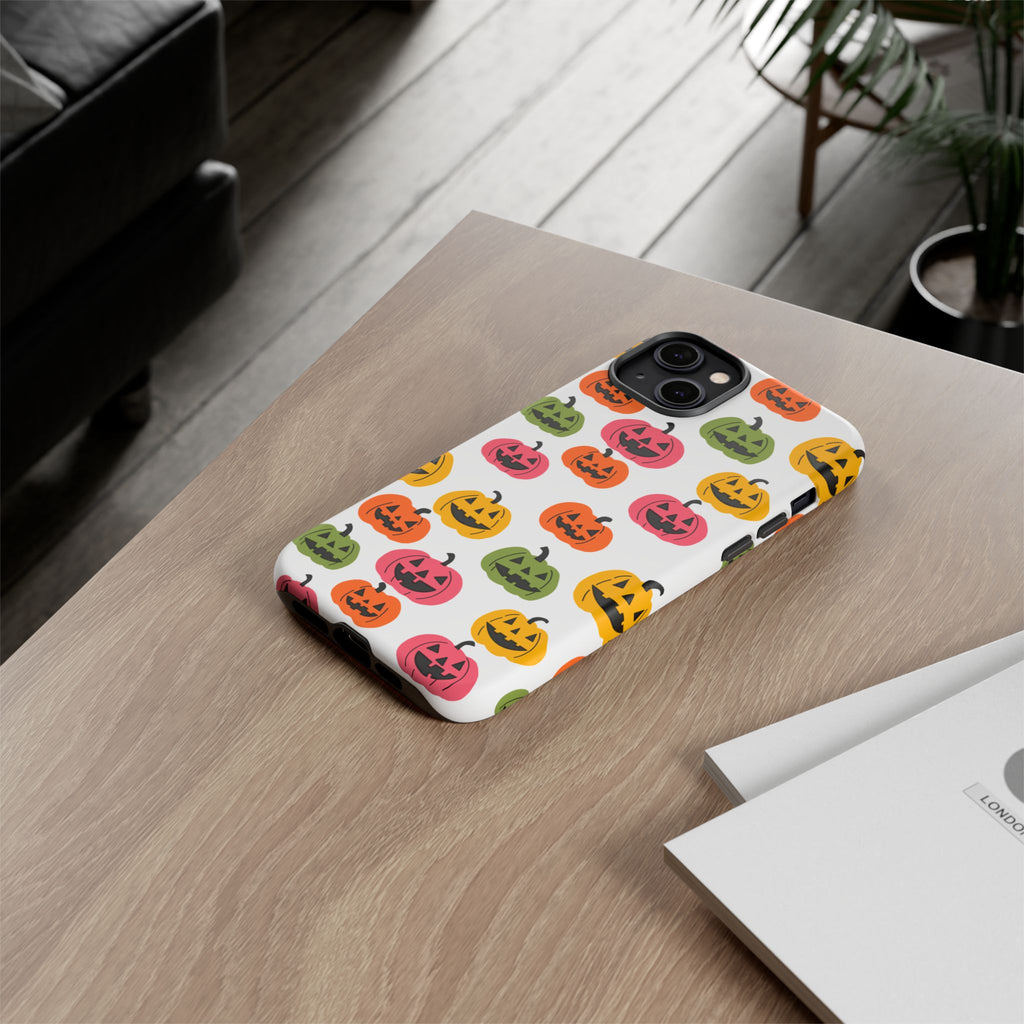 Halloween Pumpkin Phone Case, Scary Phone Cover, Spooky Gift, Fall Decor, Autumn Accessory, Seasonal Style