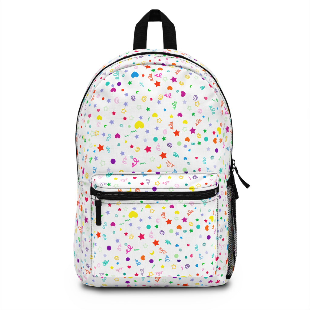 Colorful Starry Backpack - Daily Use, School Bag, Travel Companion, Cute Accessory for Kids & Teens