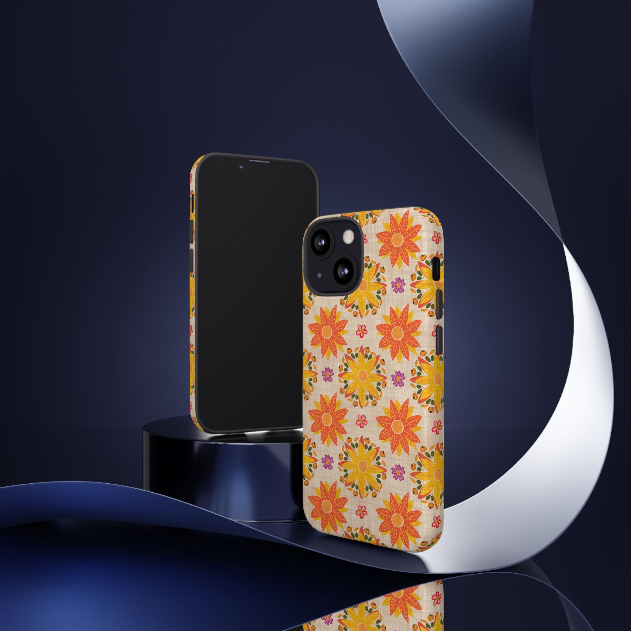 Colorful Floral Phone Case, Tough Cases, Boho Chic, Floral Design, Cute Phone Cover, Gift for Her, Summer Accessory