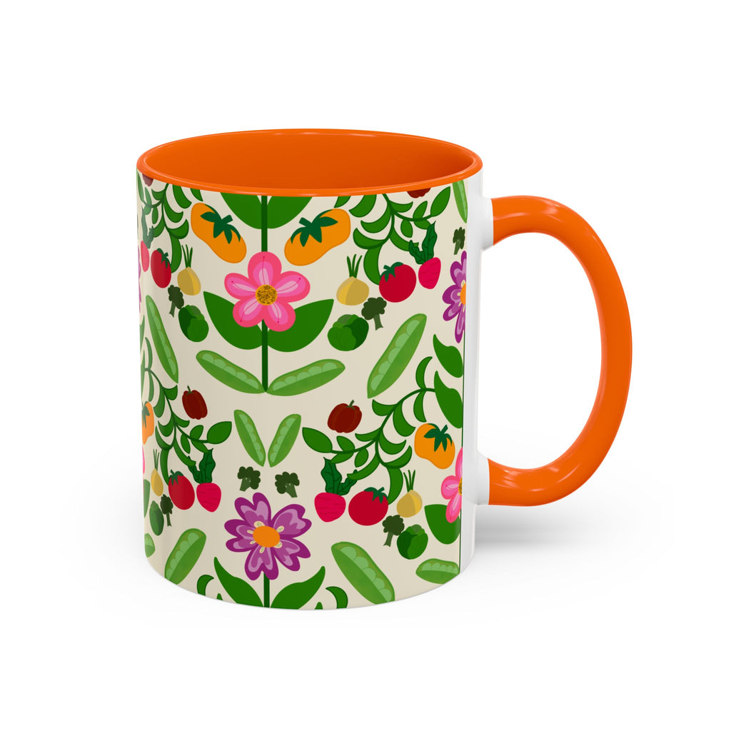Bohemian Floral Accent Coffee Mug | Gift for Tea Lovers, Home Decor, Office Mug, Plant Lover's Gift, Spring Decor